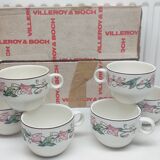 Lot 6 chocolate cups Villeroy and Boch Palermo cardboard