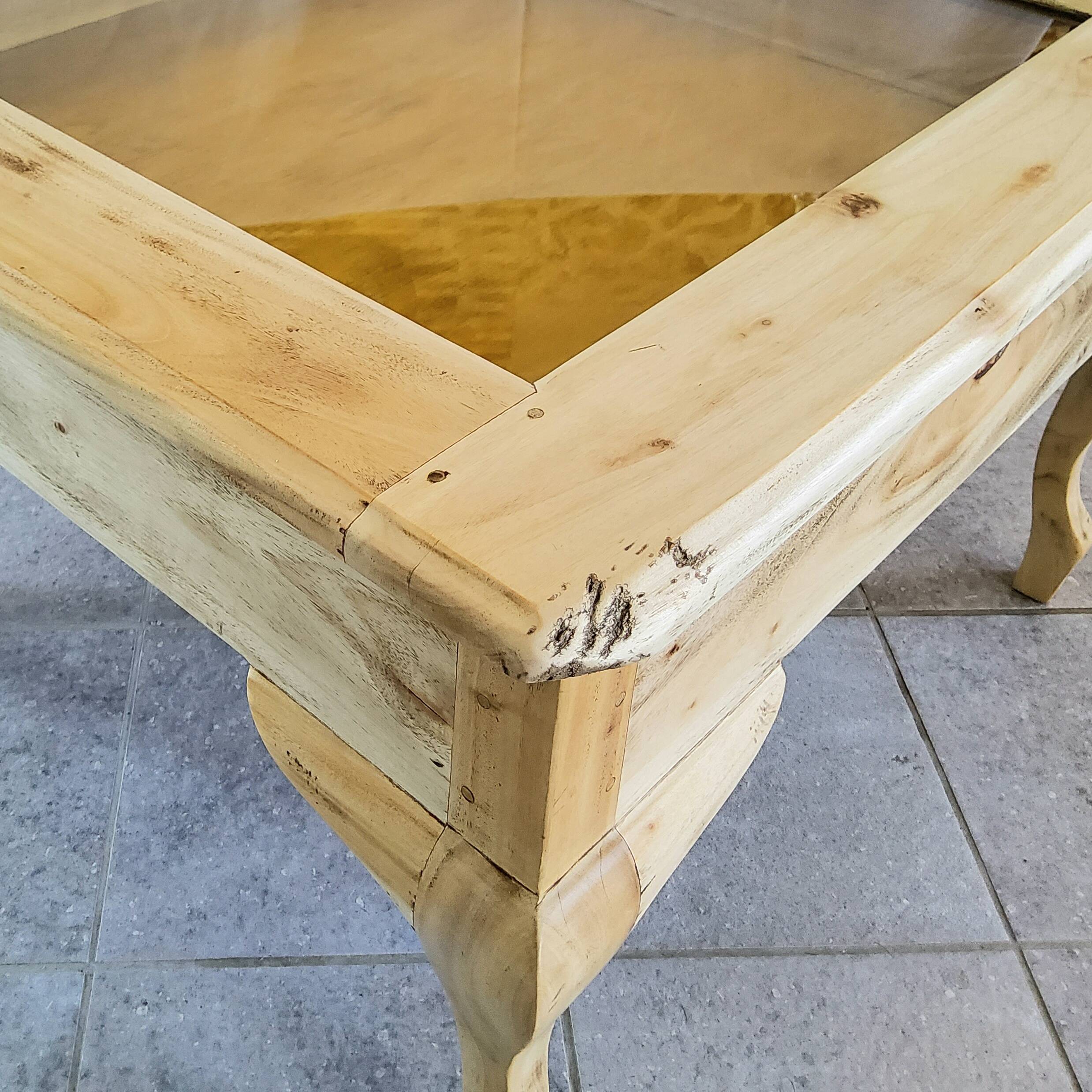 Wooden coffee table