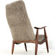 Mid century modern Armchair brown doodle (1) - total restoration - unique