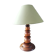 Antique Art Deco wooden lamp