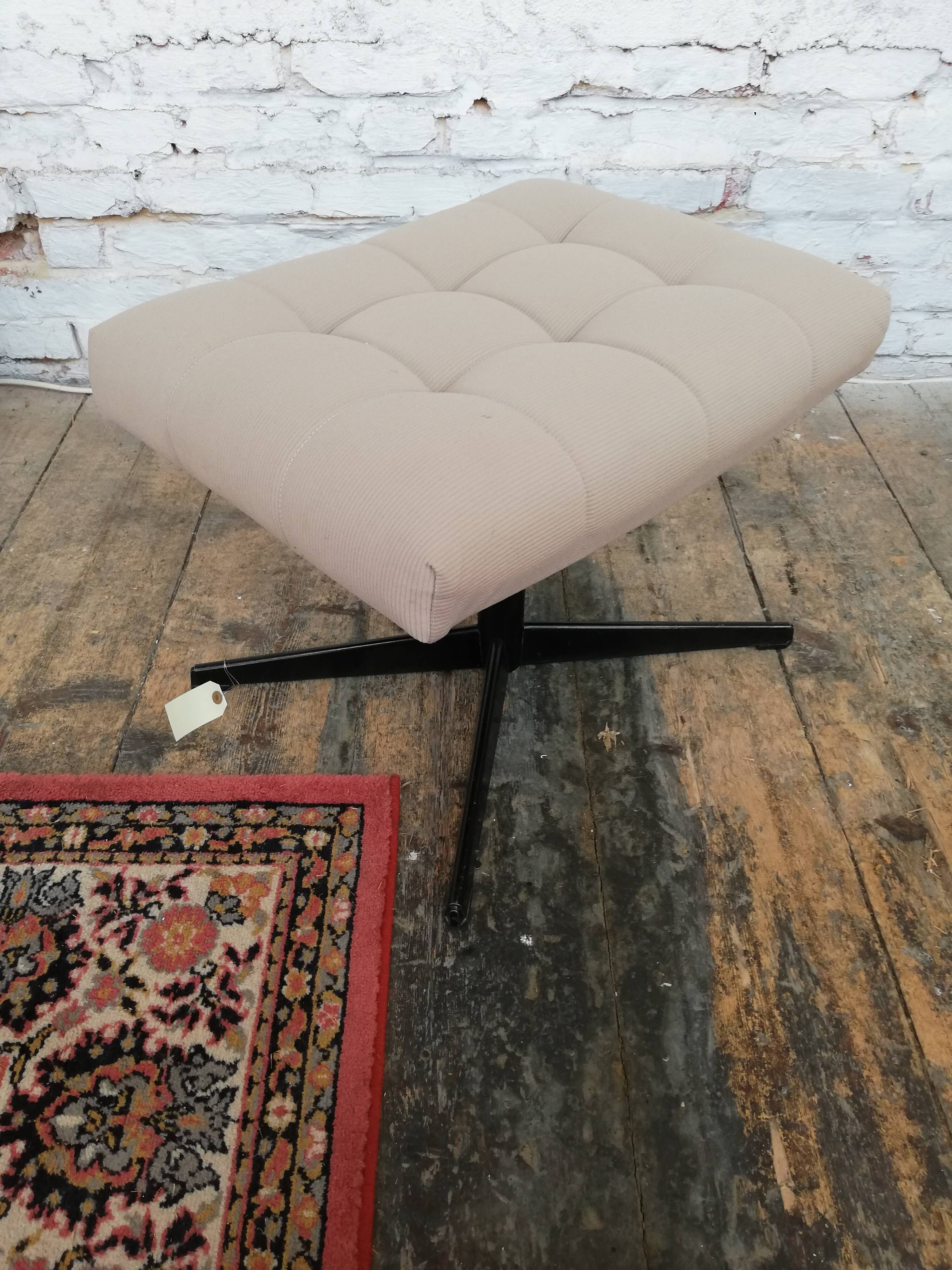 Armchair with Czech footrest, 1960, Munzar and Moravian