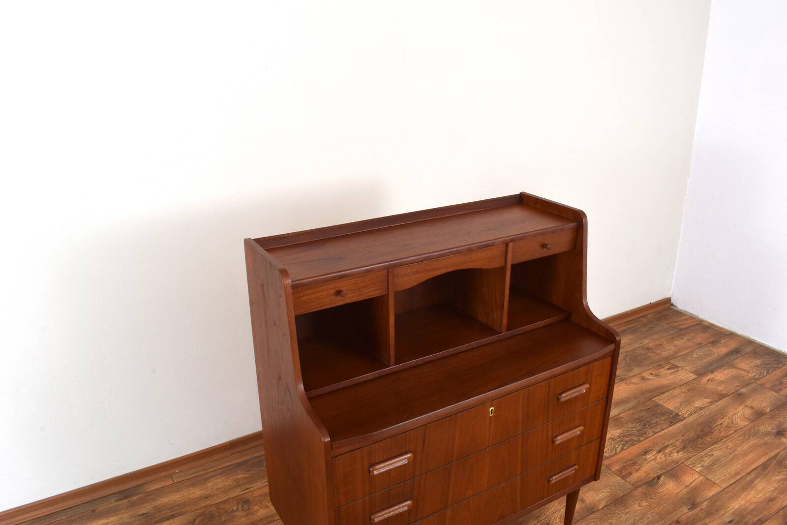 Mid-Century Danish Teak Secretary, 1960s.