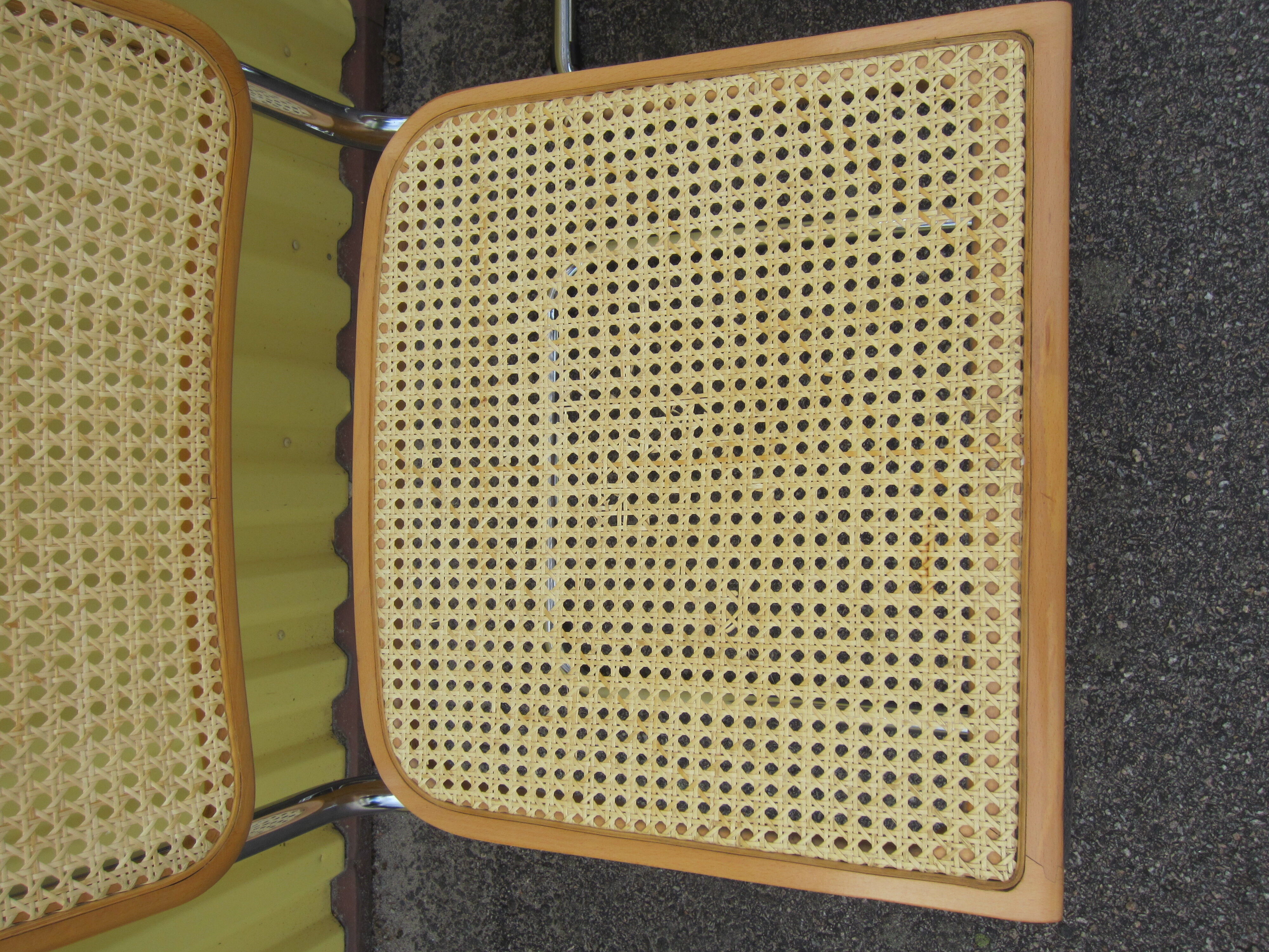 Pair of Cesca B32 chairs by Marcel Breuer
