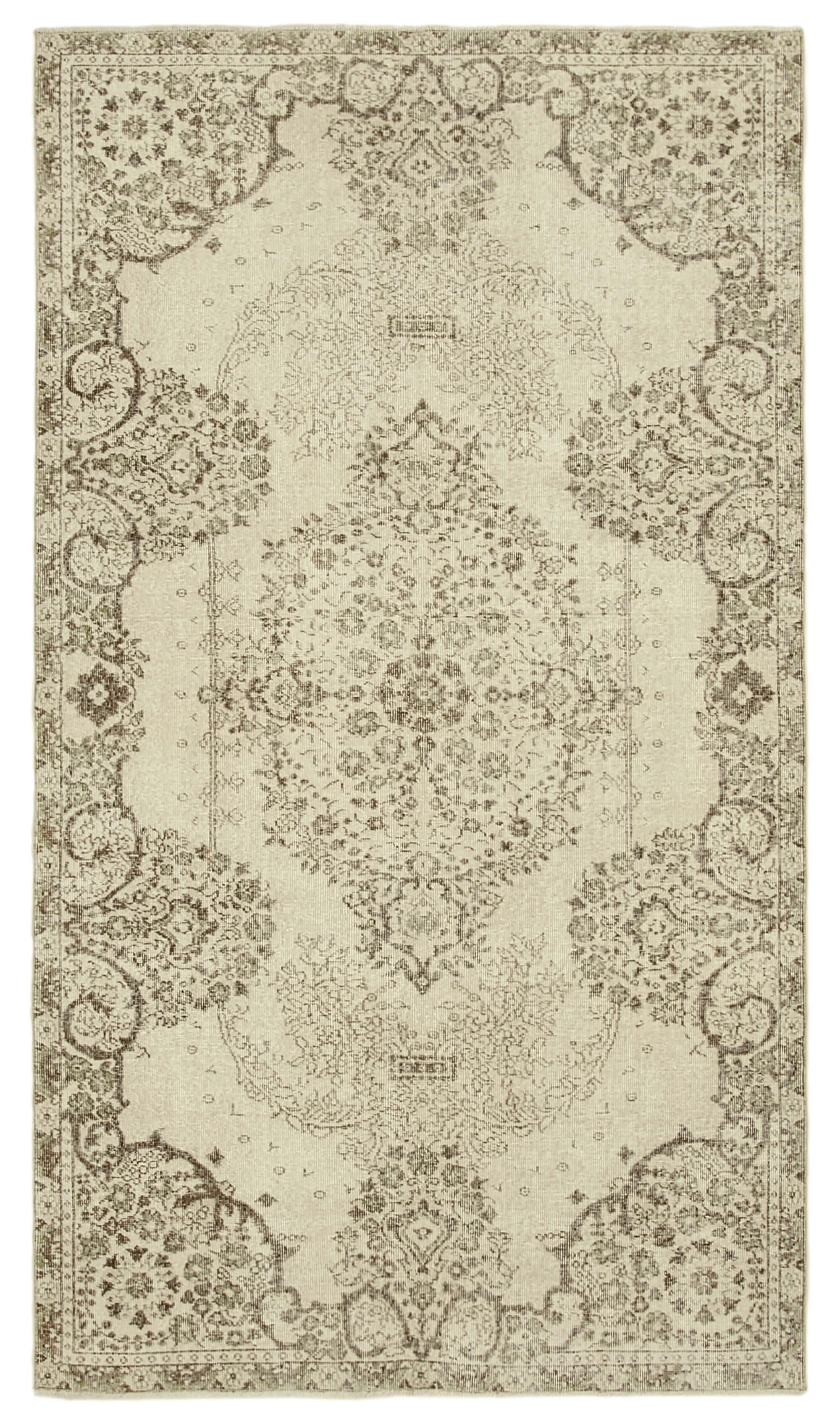 Handmade One-of-a-Kind Oriental Beige Carpet 164 cm x 289 cm