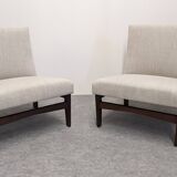 Pair of André Simard low chairs from the 50s/60s