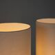 Set of two ceramic sculptural table lamps by Töreboda