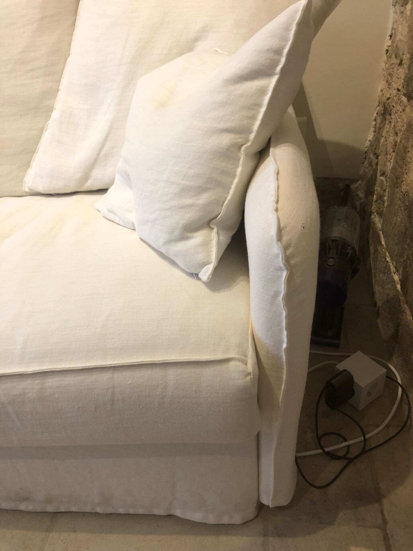 Canapé Home Spirit Cassis Lino Blanc