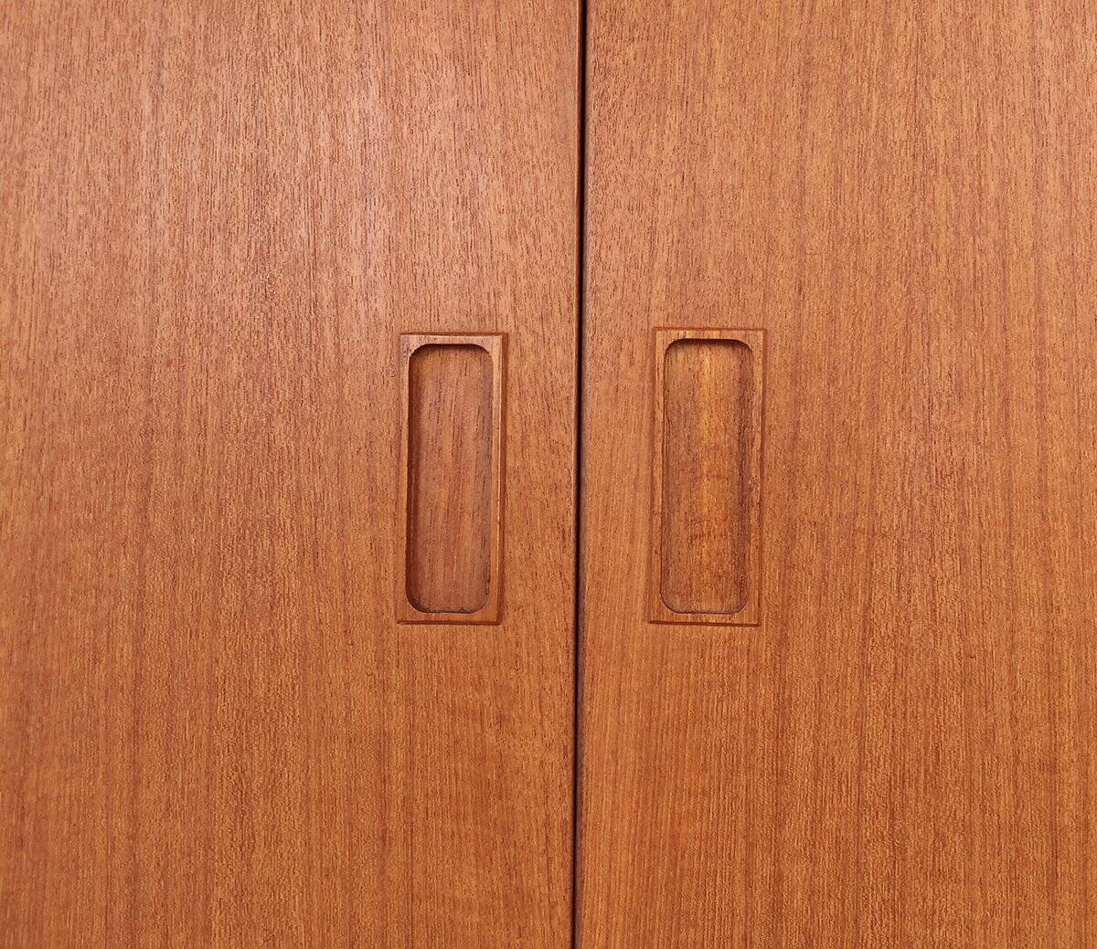 Teak highboard with sliding doors from Westergaard, 1960s