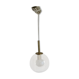 Transparent smoked globe hanging lamp