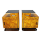 Pair of bedside tables mid-century by Jindřich Halabala, Czechoslovakia, 1950s