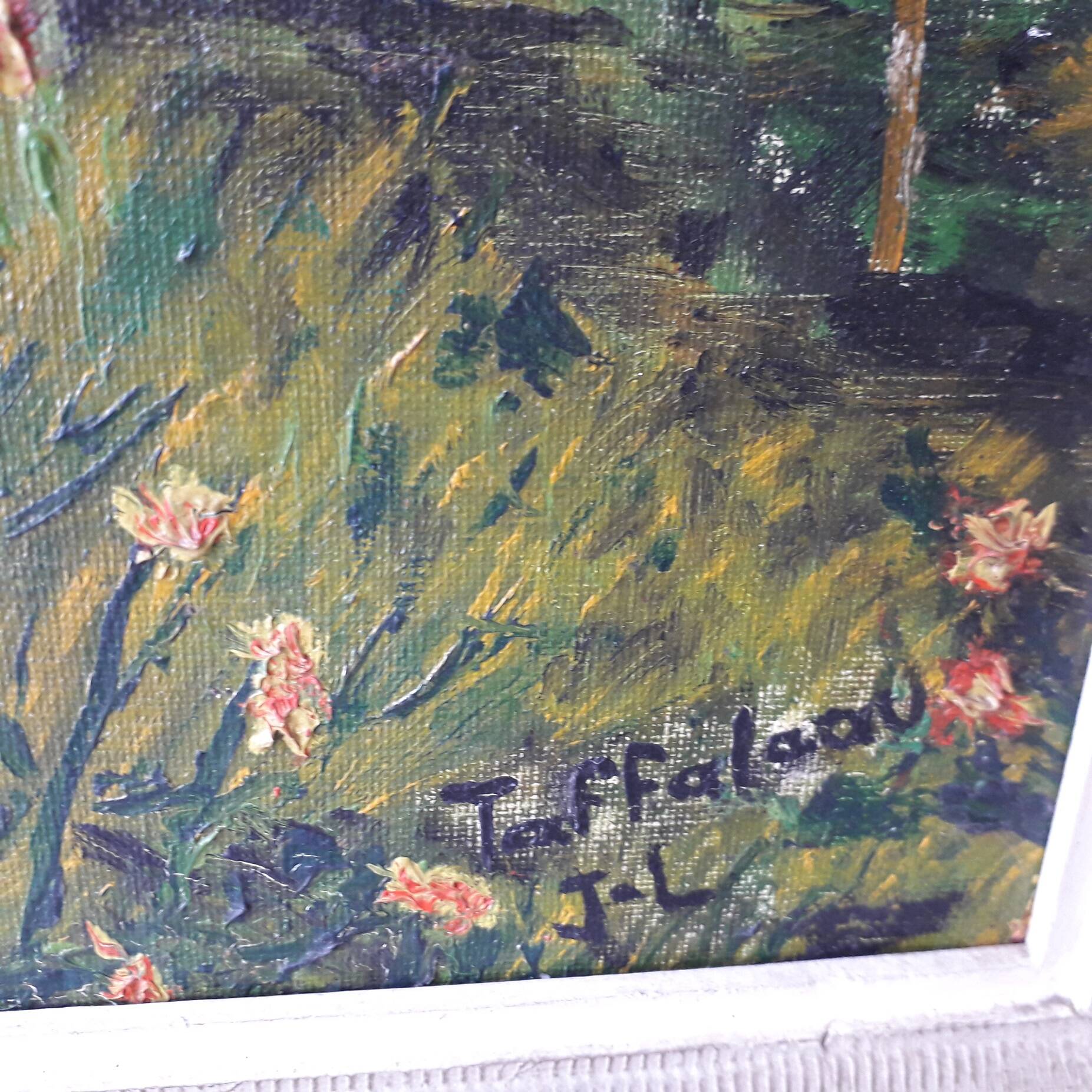 Tableau peinture huile sur toile