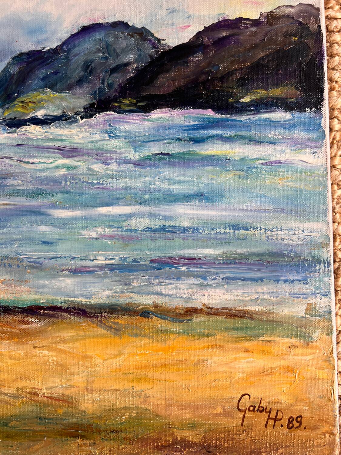 Sea landscape painting