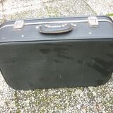 Black antique suitcase, registered trademark scot