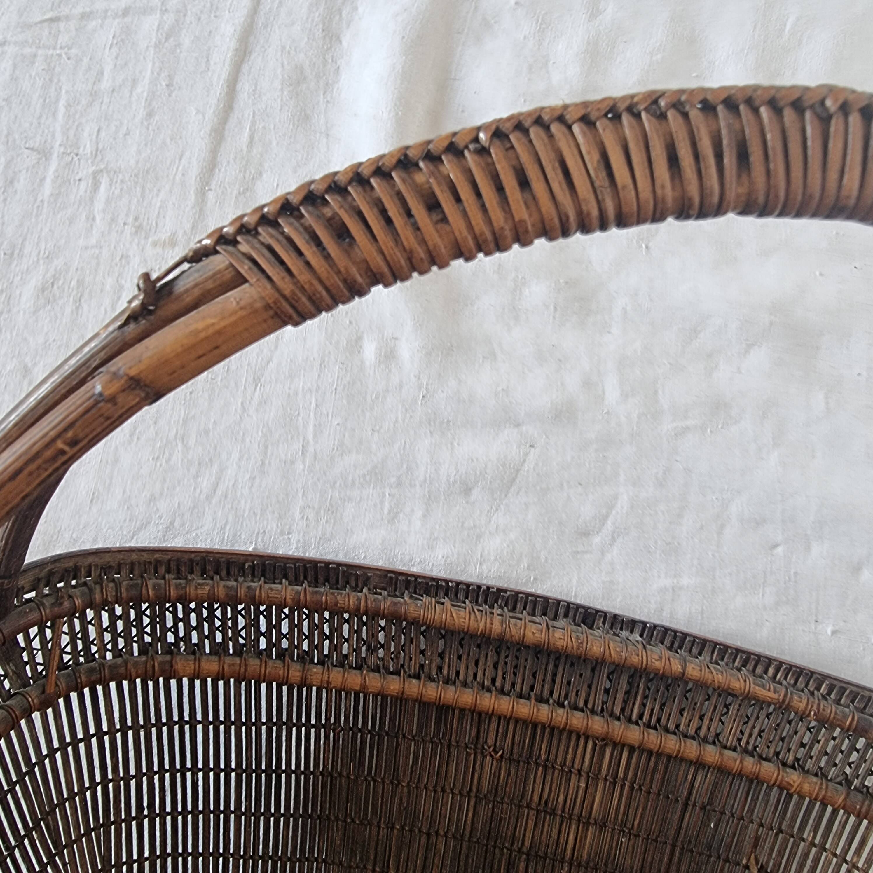 authentic basket or basket from the people's republic of china from the mid-20th century