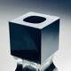 Murano glass vase Sommerso black by Pagnin & Bon, Italy, 1960s