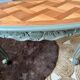 Table basse bois massif vert kaki et bois