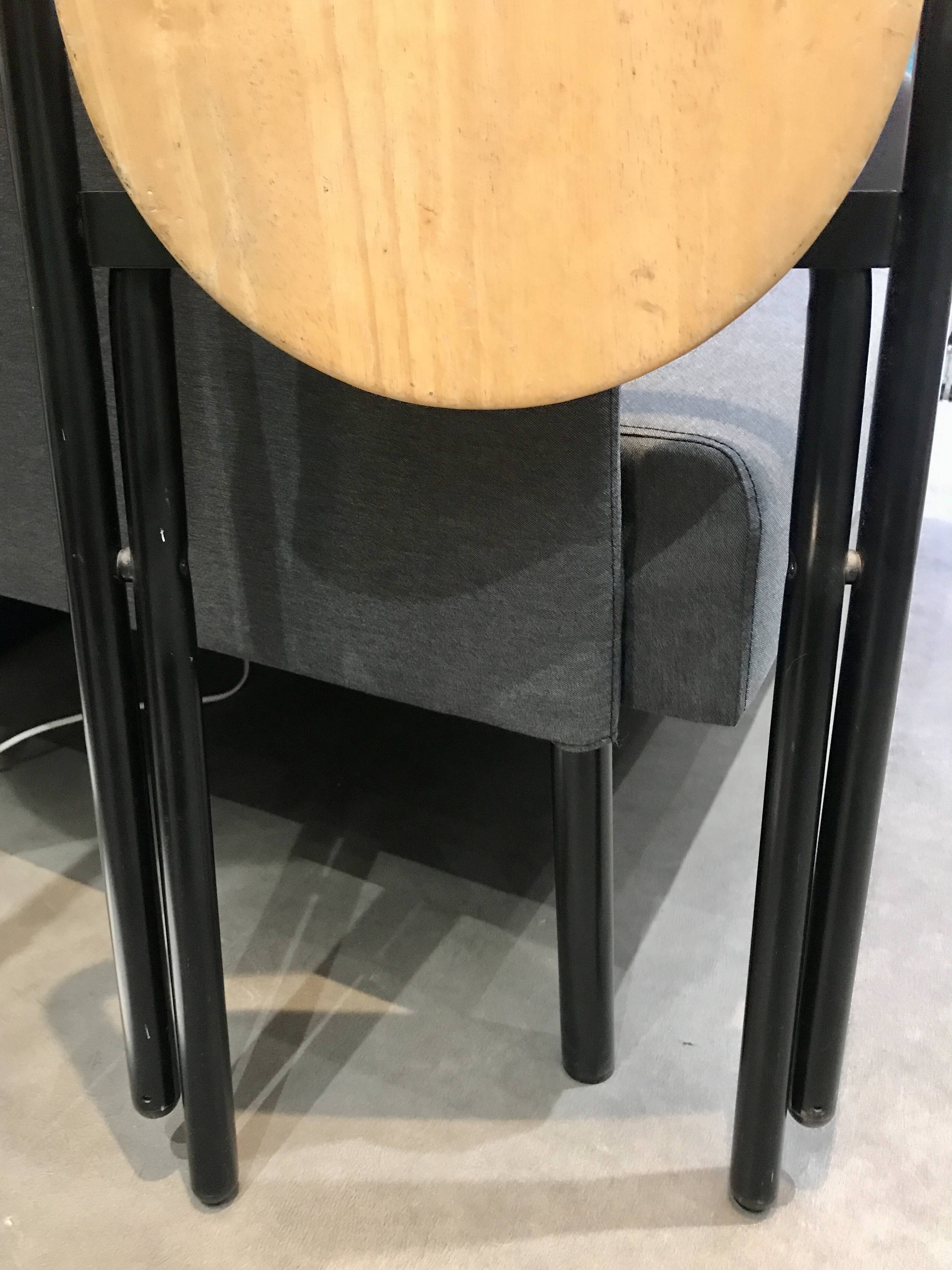 Wood and metal stool