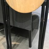 Wood and metal stool