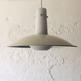 Opaline et metal german lamp, 1960s