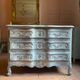 Antique Louis XV style chest of drawers in crossbow shape
