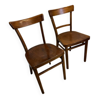 Paire de chaises bistrot 1950/60