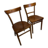 Paire de chaises bistrot 1950/60