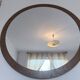 Miroir scandinave XL, 94 cm, années 1960