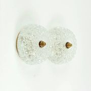 Pair of Mid-Century Diamond Glass Wall Lights H. Tynell for Limburg, 1970s