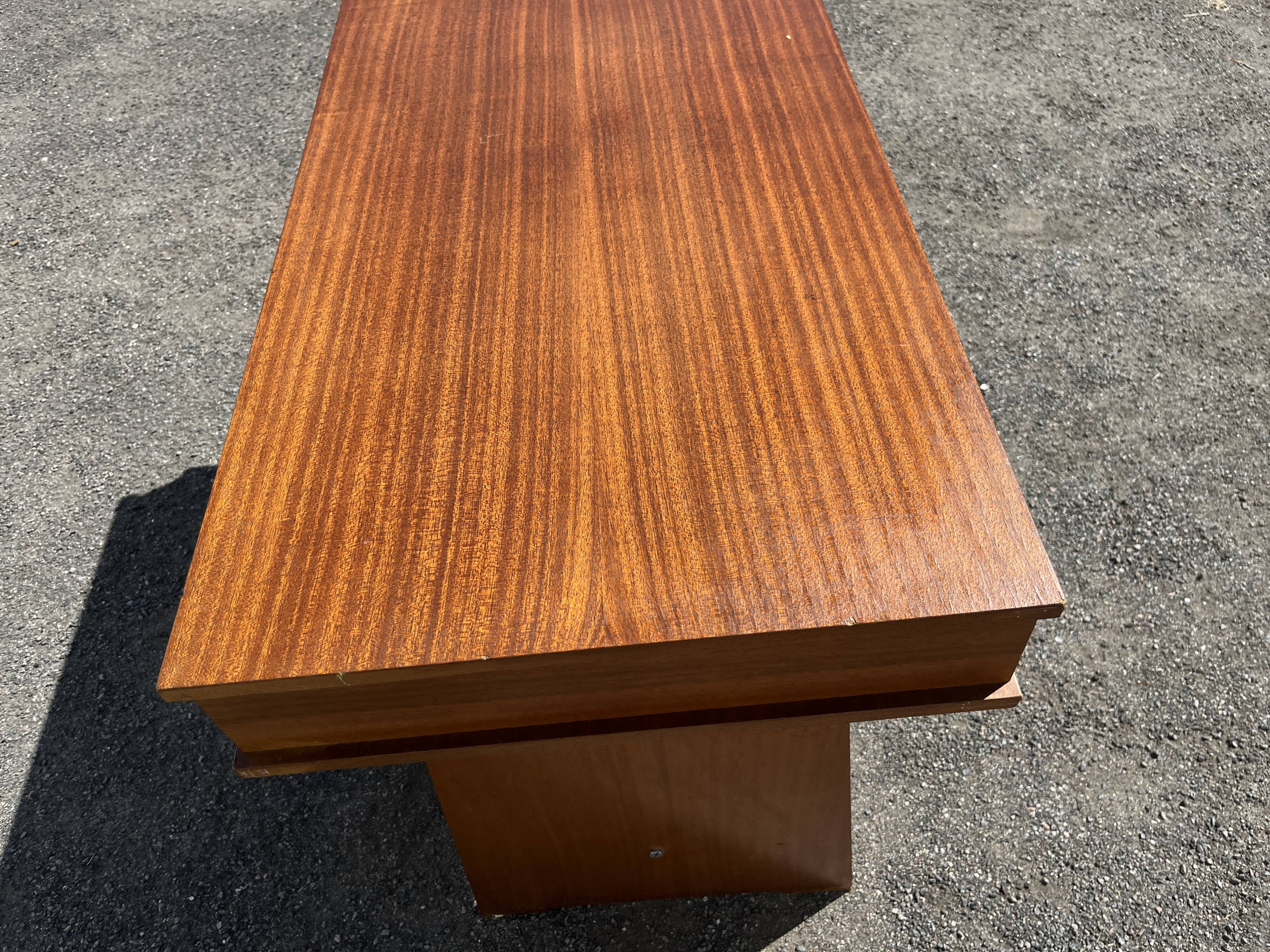 Vintage wooden marine desk from the 60s