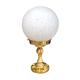 Clichy globe brass lamp