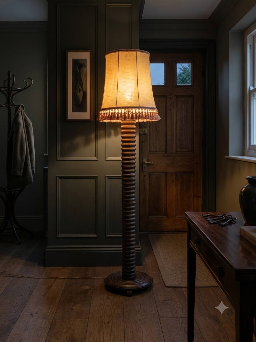 Floor lamp by Charles Dudouyt, 1940