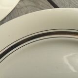 6 vintage cream plates with golden fillet by Villeroy Boch