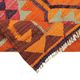 Turkish Handwoven Vintage Herki Kilim 95 cm x 326 cm
