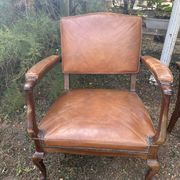 4 fauteuils cuir chippendales