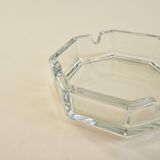 Octagonal glass ashtray