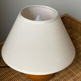 Wooden ball foot lamp