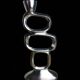 Circle candlestick by Matthew Hilton, aluminium, 1980s