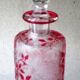 Flacon à parfum Baccarat dégagé à l'acide: Eglantier rouge