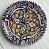 Decorative ceramic plate from Nabeul, Tunisia.