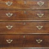 English oak chest of drawers late eighteenth century
