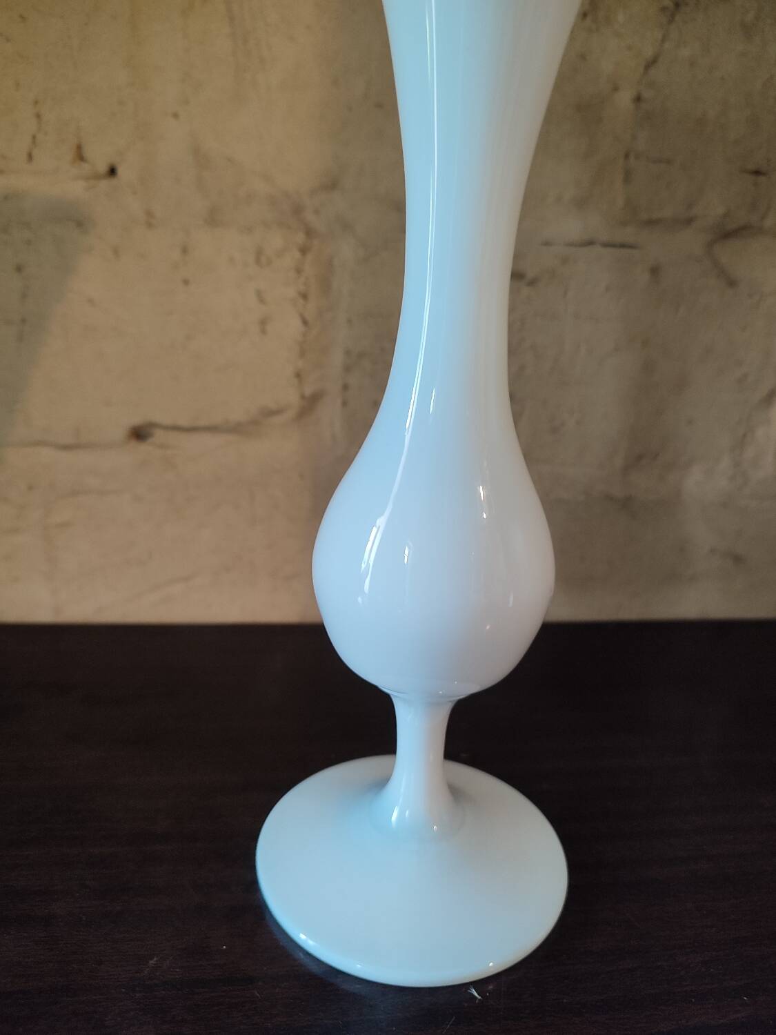 White Opaline Vase 1970s