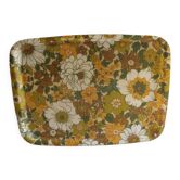 Rectangular vintage fiberglass tray