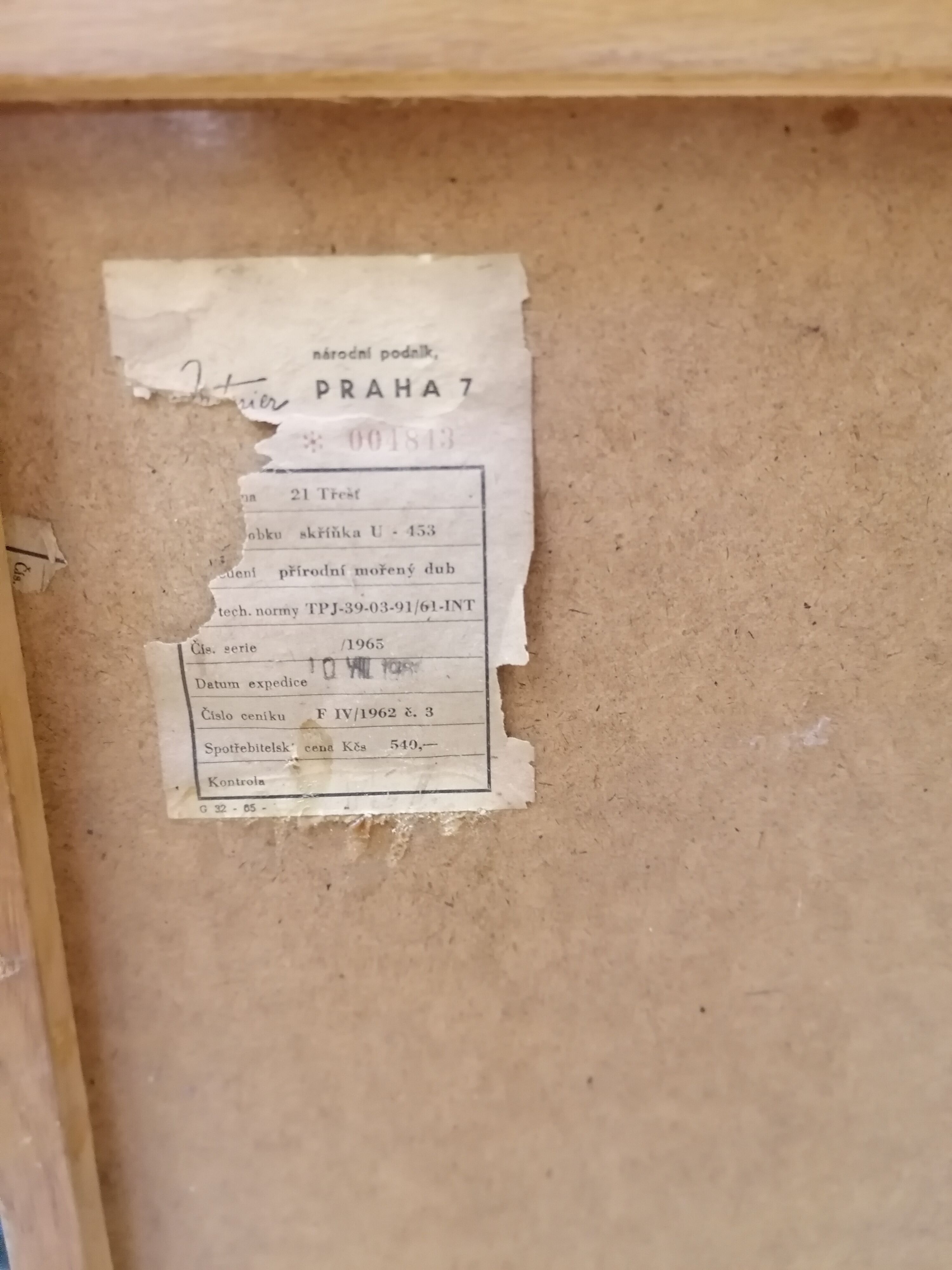 Jiri Jiroutek pink and black dresser 60s