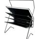 1960s 1970s Newspaper Holder in Metal & Plastic Space Age Design