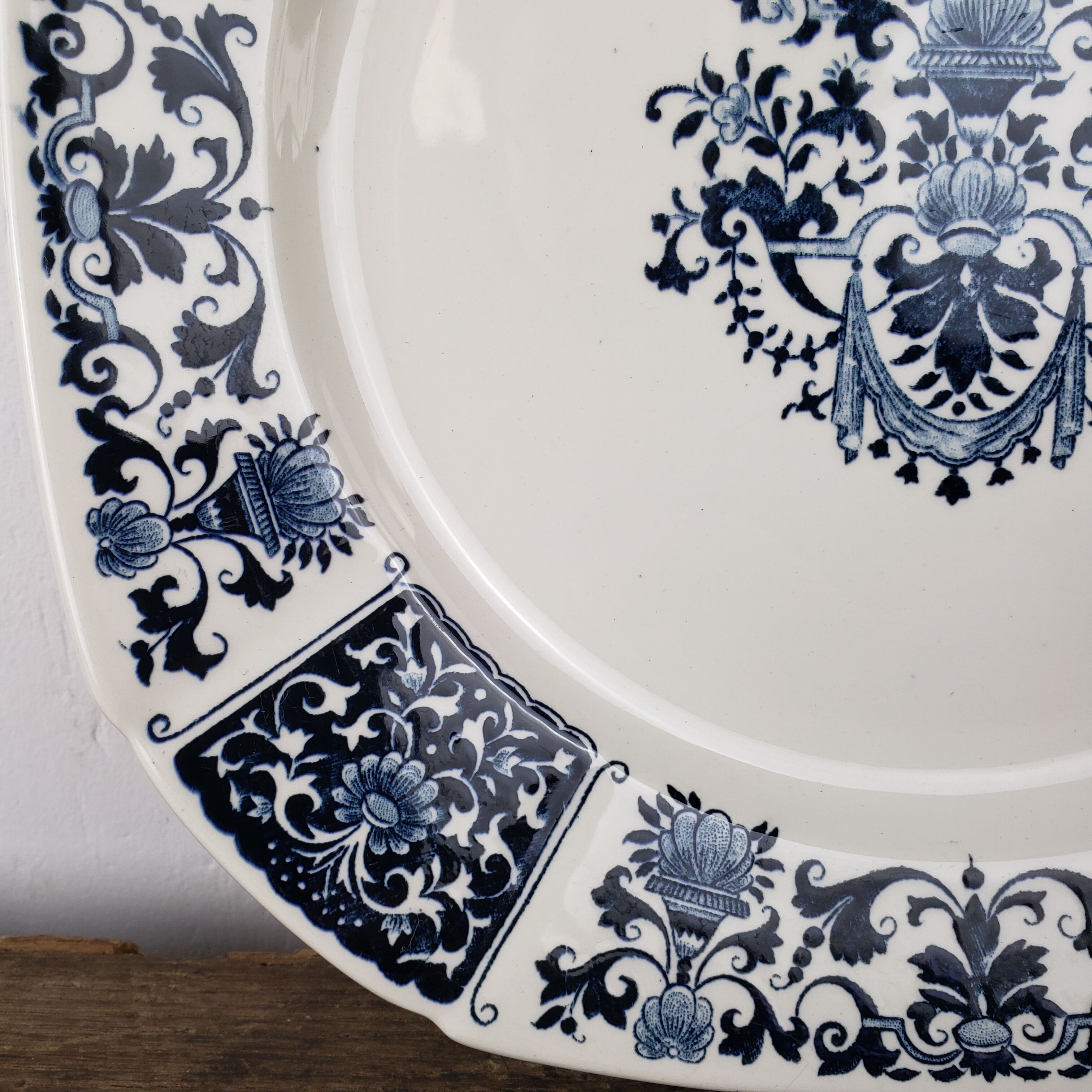 Plat carré - gien "ibis bleu"