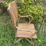 rattan cane armchair