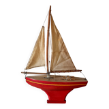 Tirot 400 French-made pond sailboat, vintage toy