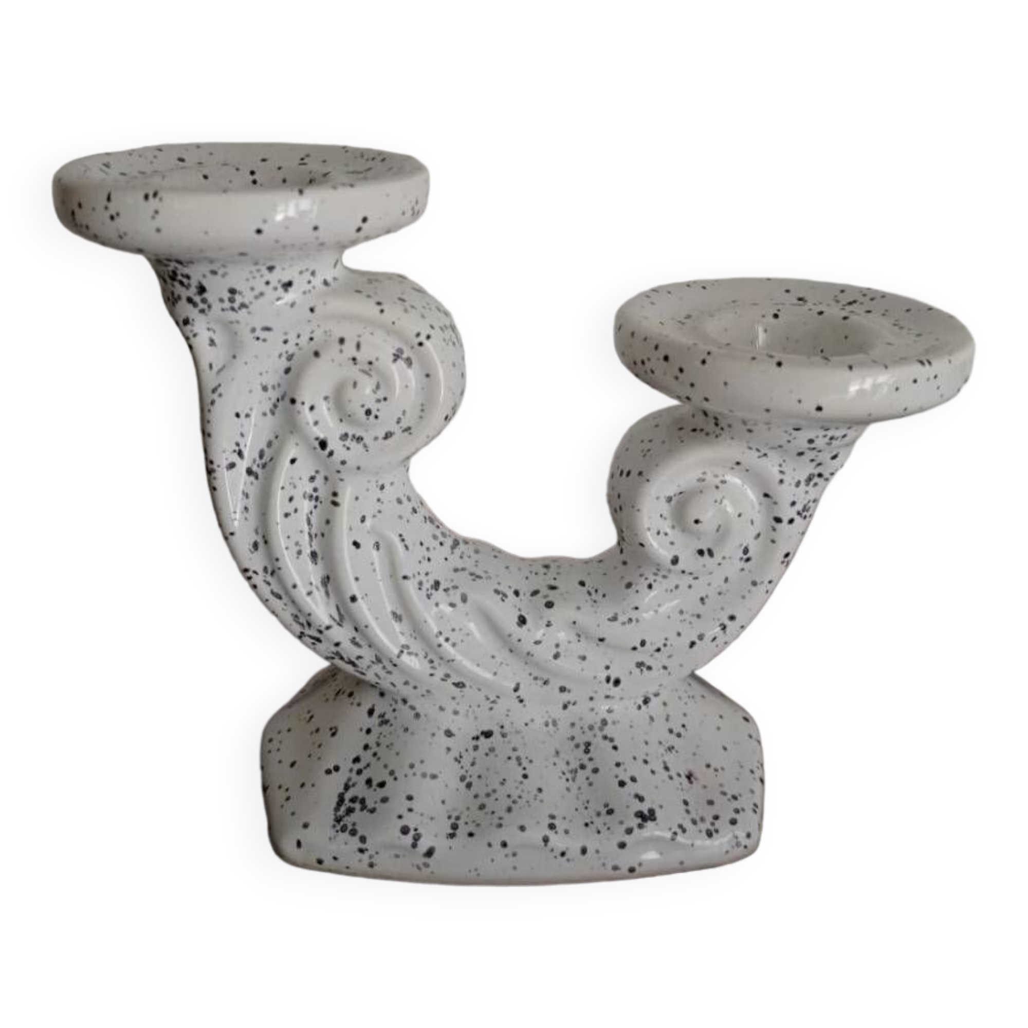 Speckled candle holder Alain Guillard