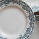 11 flat plates in iron earth "Argenton" Saint Amand early twentieth century