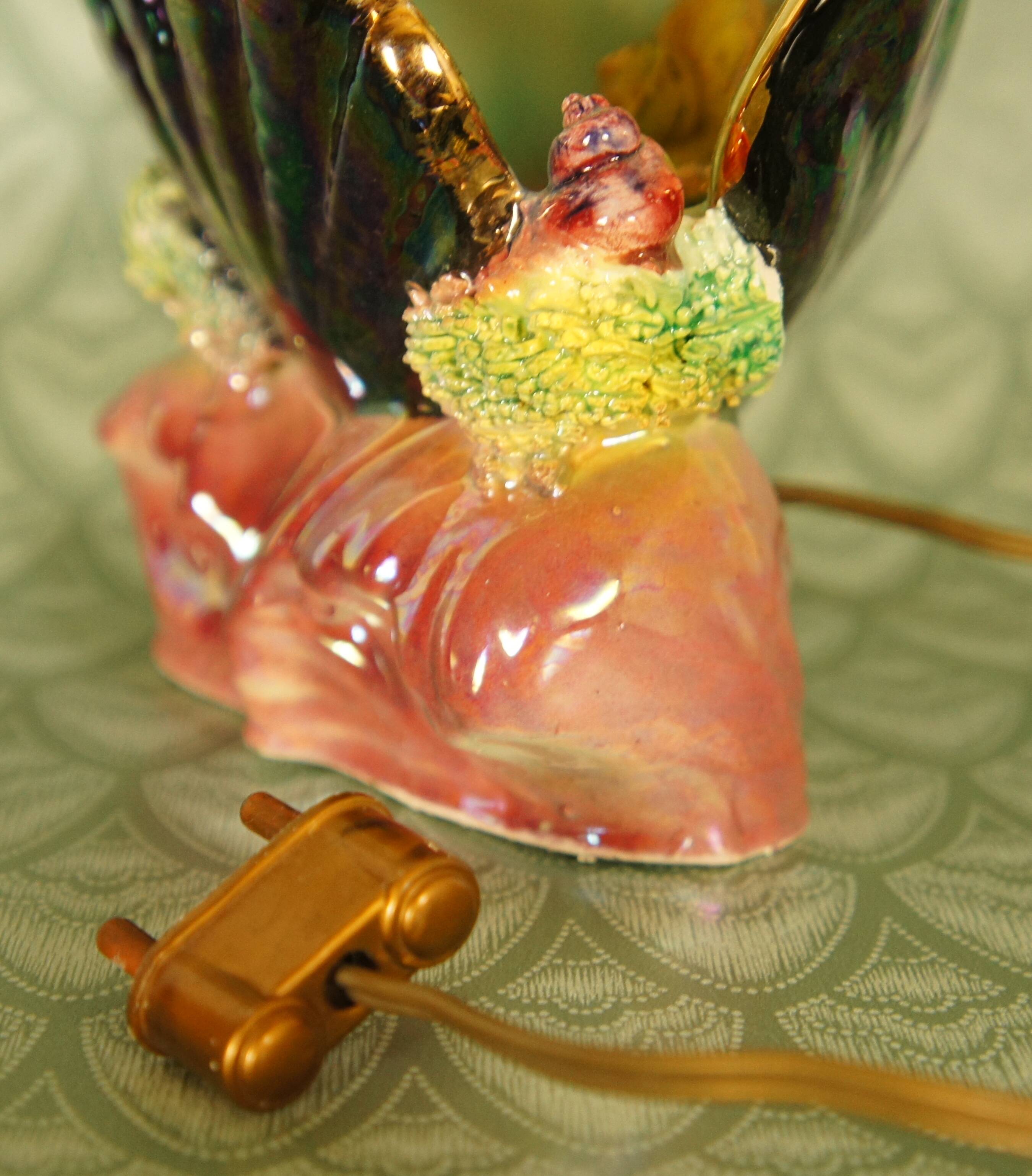 Ceramic shell night light lamp